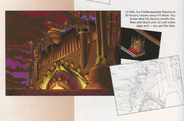 A picture of a gift structure taken from the official player's guide. Credit: LucasArts.