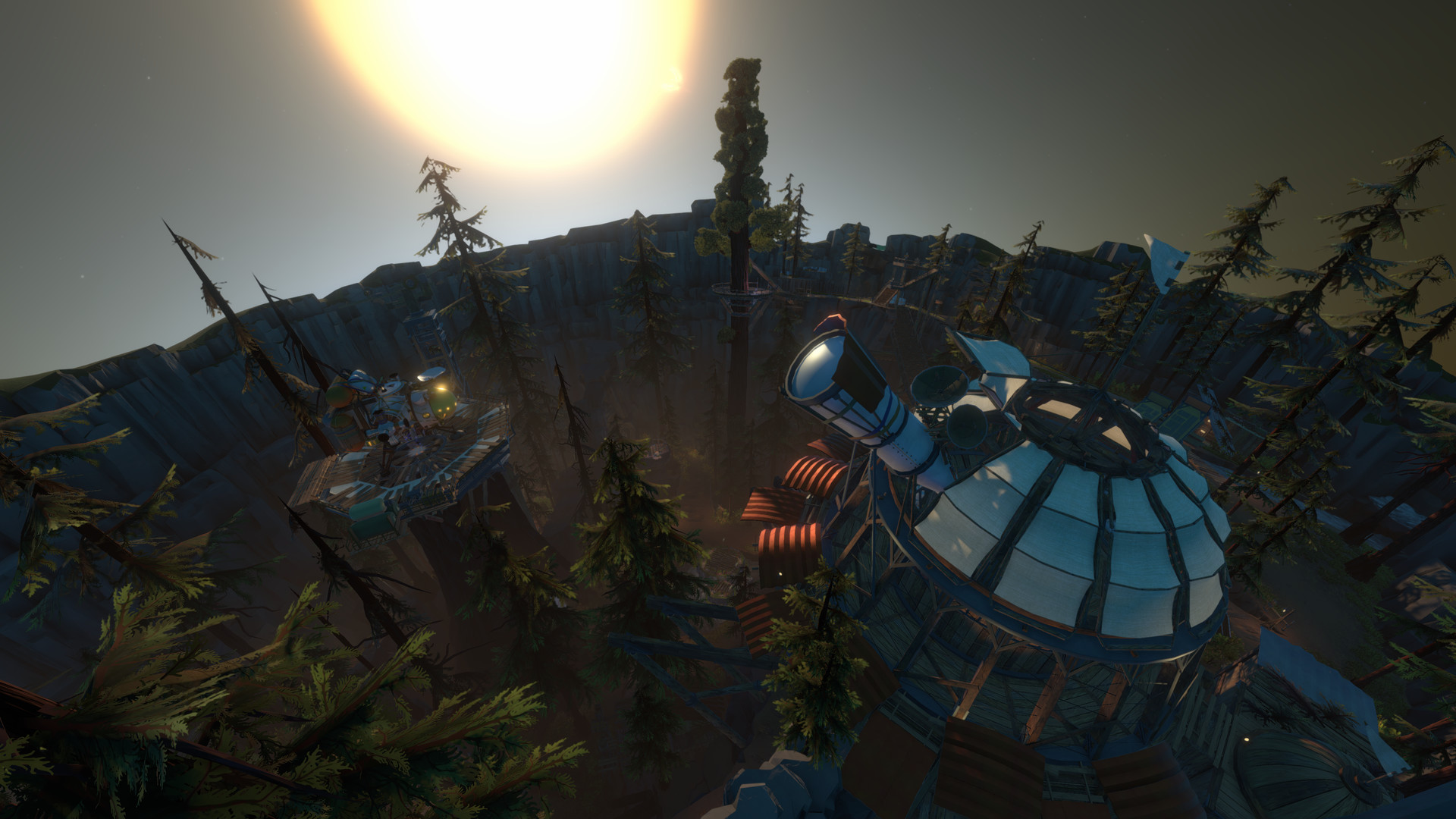A screenshot of Outer Wilds, a video game about being trapped in a time loop