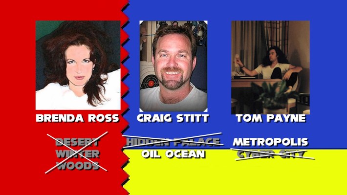 Three artists, Brenda Ross, Craig Stit, and Tom Payne, who contributed to Sonic 2's lost levels.