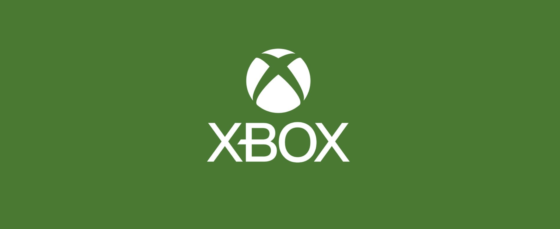 The Xbox logo: a green x on a white circle, with the word "XBOX" in white beneath it, on a green background