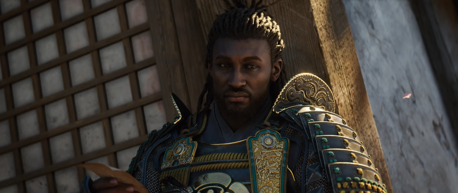 yasuke as depicted in the trailer for Assassin's Creed Shadows