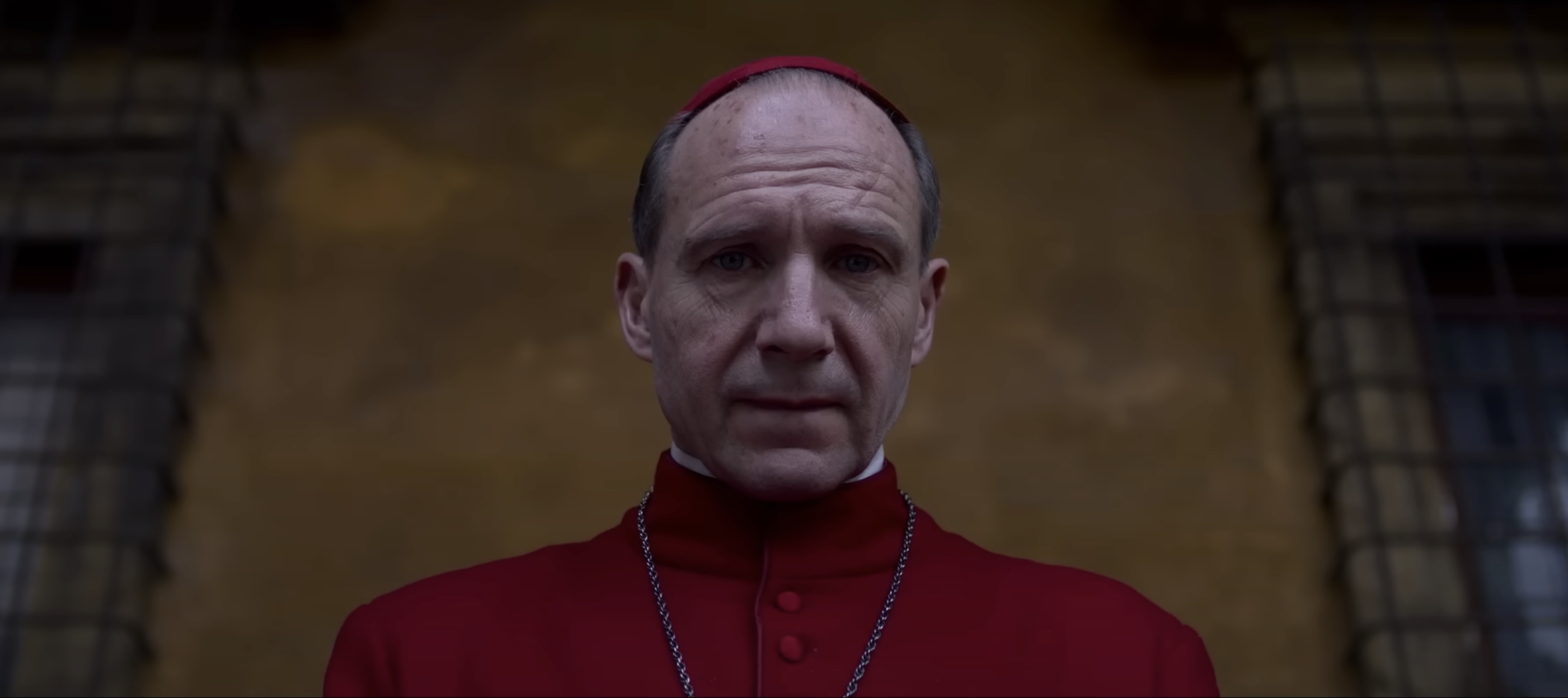 Ralph Fiennes as Cardinal Lawrence in "Conclave."