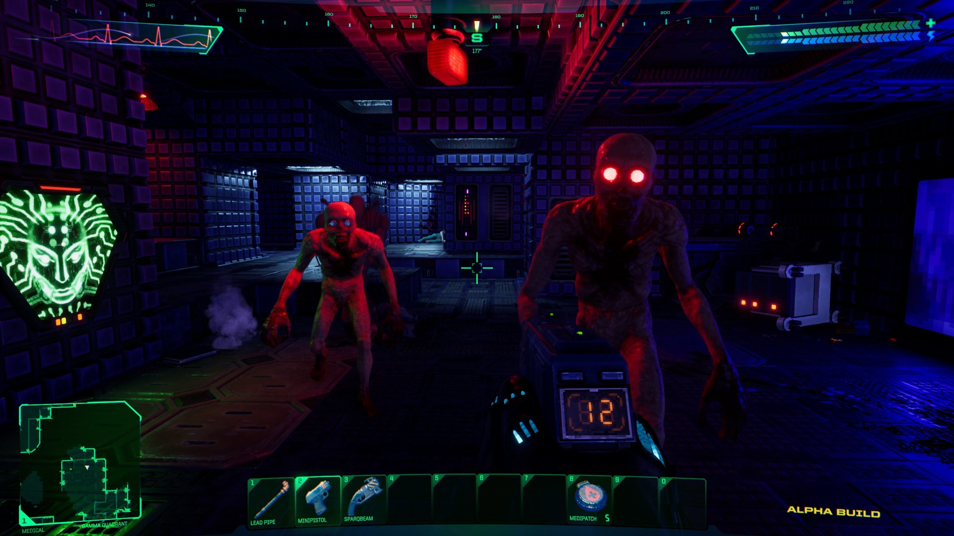 A screenshot from the system shock remake