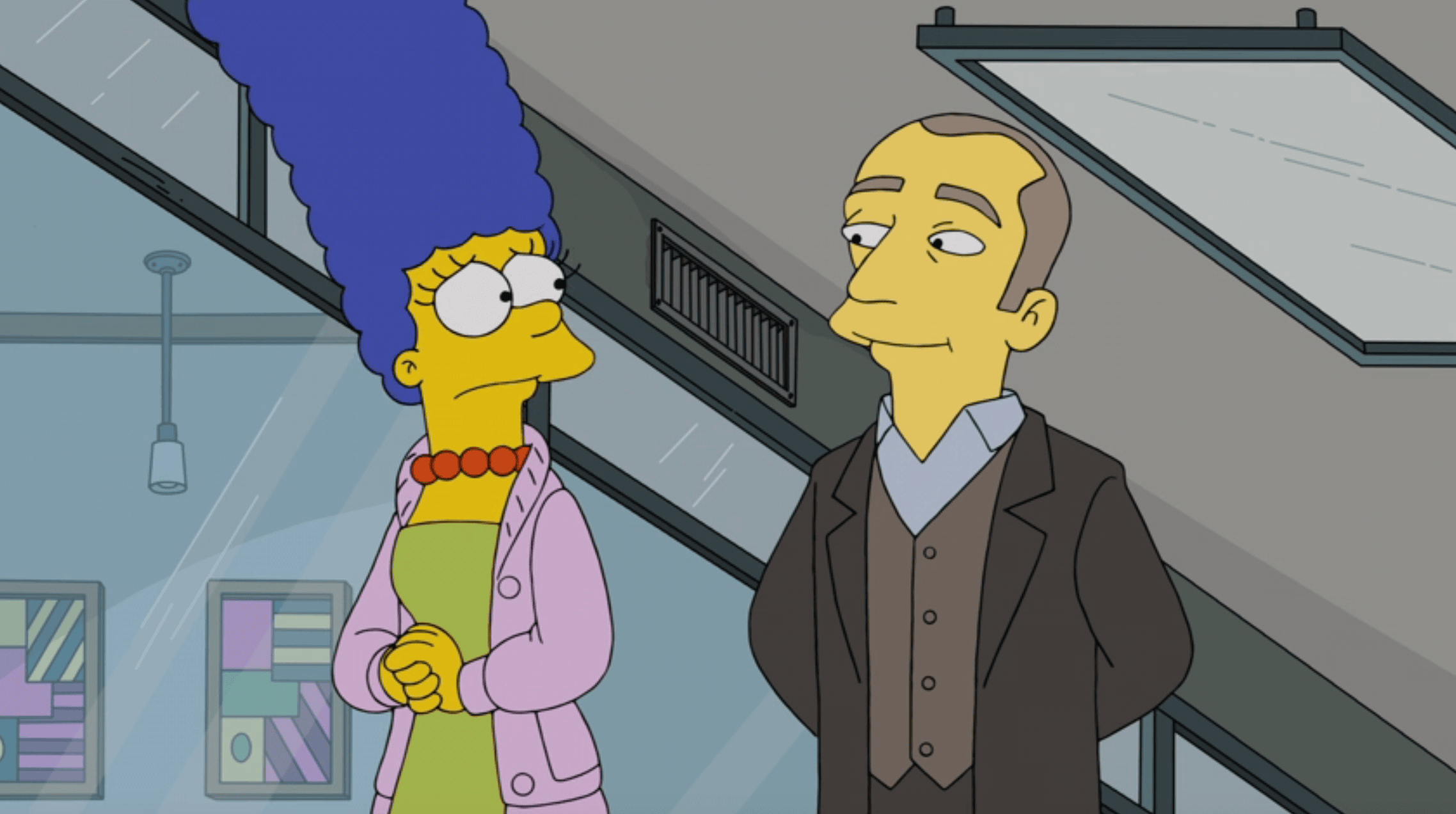 Marge Simpson and Derren Brown on "The Simpsons"