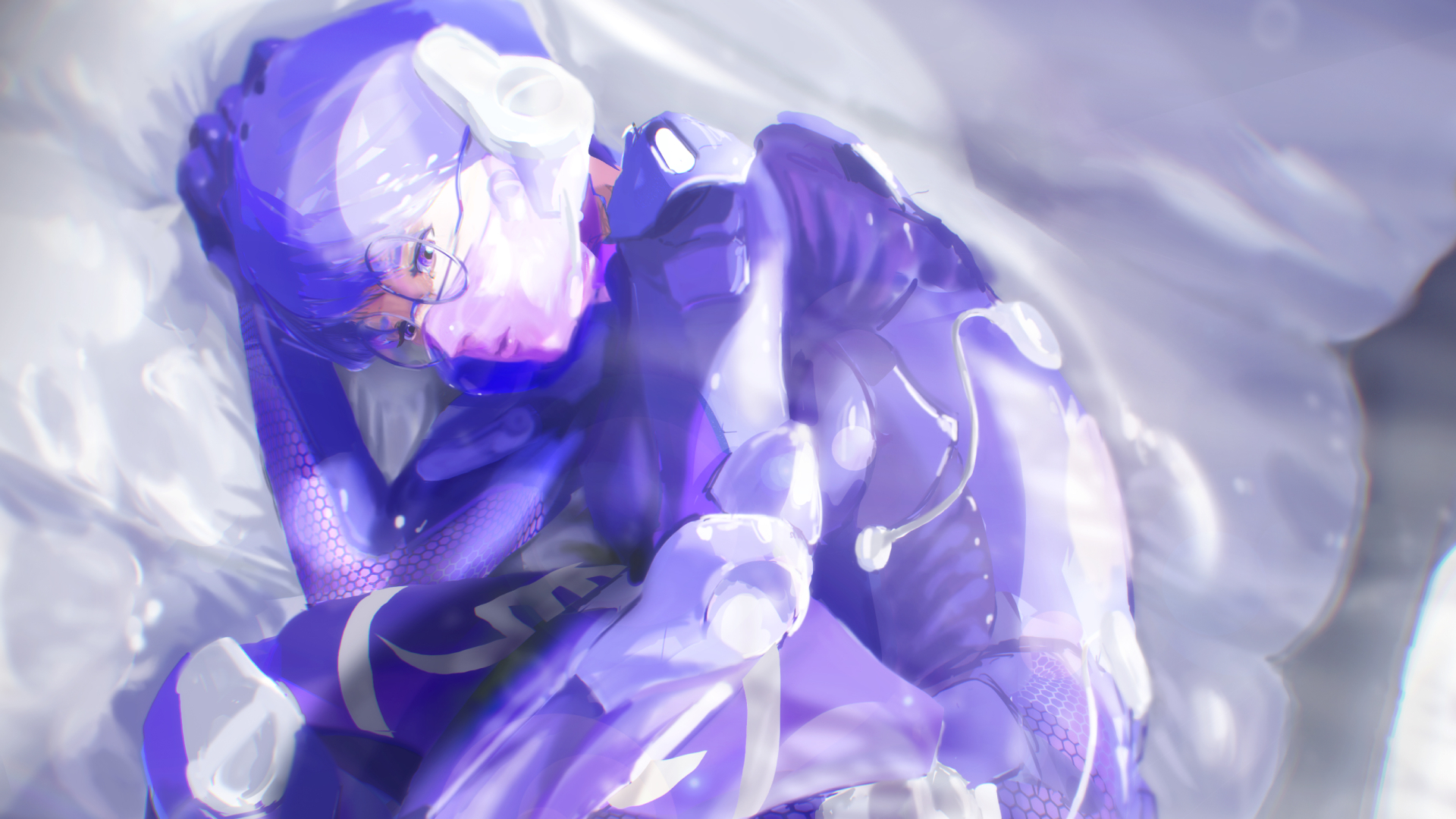 1000xResist concept art of Watcher curled up in the fetal position.