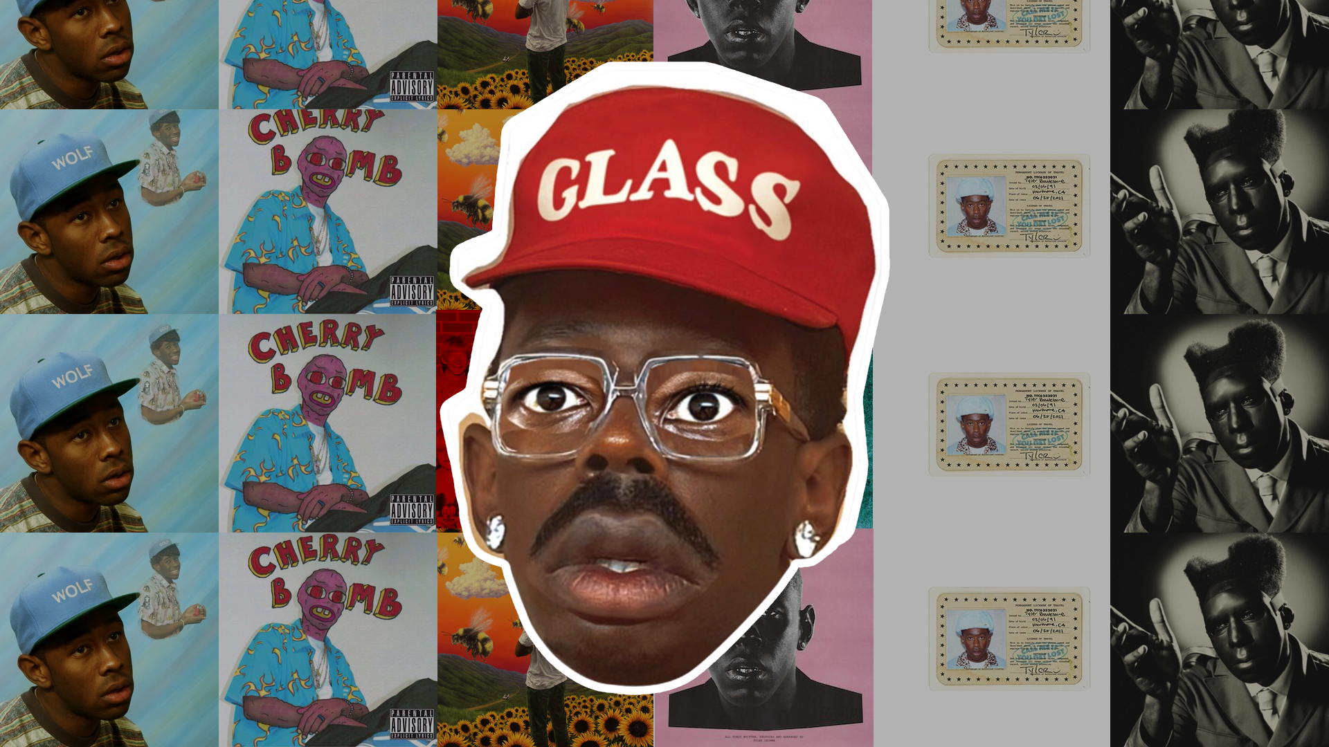 Tyler, The Creator discography album art collage.