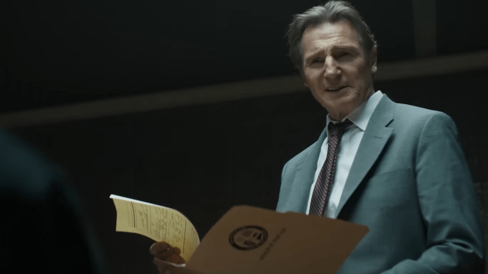 Liam Neeson in The Naked Gun 2025.